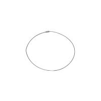 Cordon Cable Acero Esmaltado Negro 45 cm (Cierre Rosca) (P10)