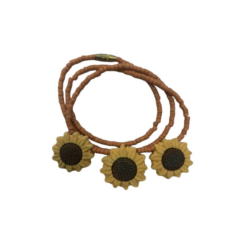 Collar Terracota 3 Girasoles Nº 14