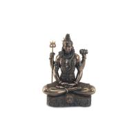 Imagen Resina Shiva 21 x 17 x 9 cm. (Dorado Viejo a Color) - HINDU