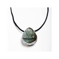 Colgante Piedra Labradorita Semipulido c/ Cordon
