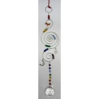 Movil Cristal 7 Chakras y Pentagrama 30 cm (HAS) (Bola Feng ...
