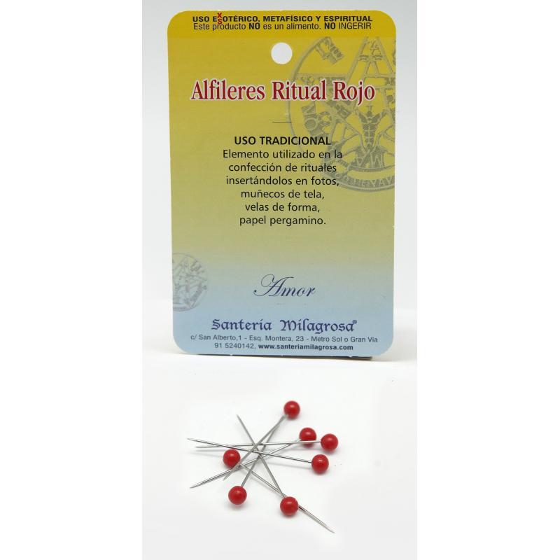 Art. Ritual Alfiler Ritual Rojo (7 Unid)