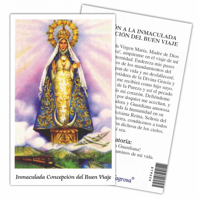 Estampa Inmaculada Concepcion del Buen Viaje 7 x 11 cm (P25) Estampa Inmaculada Concepcion del Buen Viaje 7 x 11 cm (P25)