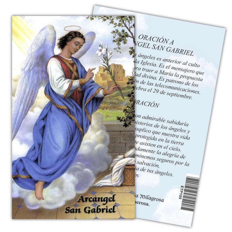 Estampa Arcangel Gabriel 7 x 11 cm (P25) Estampa Arcangel Gabriel 7 x 11 cm (P25)