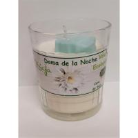 Vela Aromatica DSoja Dama de Noche (En Vaso 9 x 8)  Ecologica
