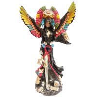 Imagen Encarnada Alas Azteca Aguila 58 cm 23 inch (Negra) - Resina Artesanal (puede variar color o f