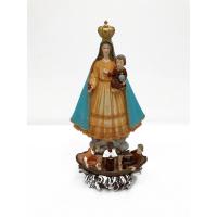Imagen Caridad del Cobre Manto Azul 37 cm Resina