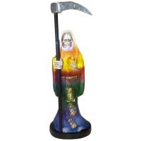 Imagen Santa Muerte 20 cm (7 Colores) - Amuleto Semillas (Re...
