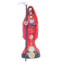 Imagen Santa Muerte 20 cm Rojo - Amuleto Semillas (Resina Ex...