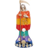 Imagen Santa Muerte C/ Monedas 30 cm. (7 Colores) (c/ Amuleto Base) - Artesanal puede variar en colo