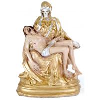 Imagen Santa Muerte Piadosa 25 cm 10 inch (Dorada) (c/ Amule...