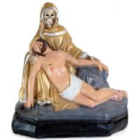Imagen Santa Muerte Piadosa 32 x 32 cm (Dorada) (c/ Amuleto ...