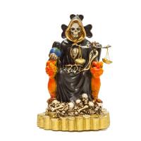 Imagen Santa Muerte sobre Trono Imperial Pata de Gallo con B...