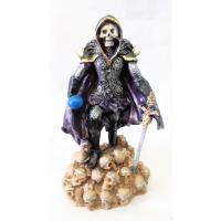 Imagen Santa Muerte Guerrera (Morada)  31 cm - Artesanal pue...