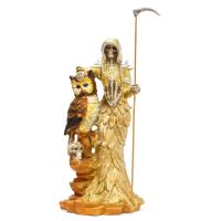 Imagen Santa Muerte Emplumada (Dorada) 56 cm - Artesanal puede variar el color u la forma de los det