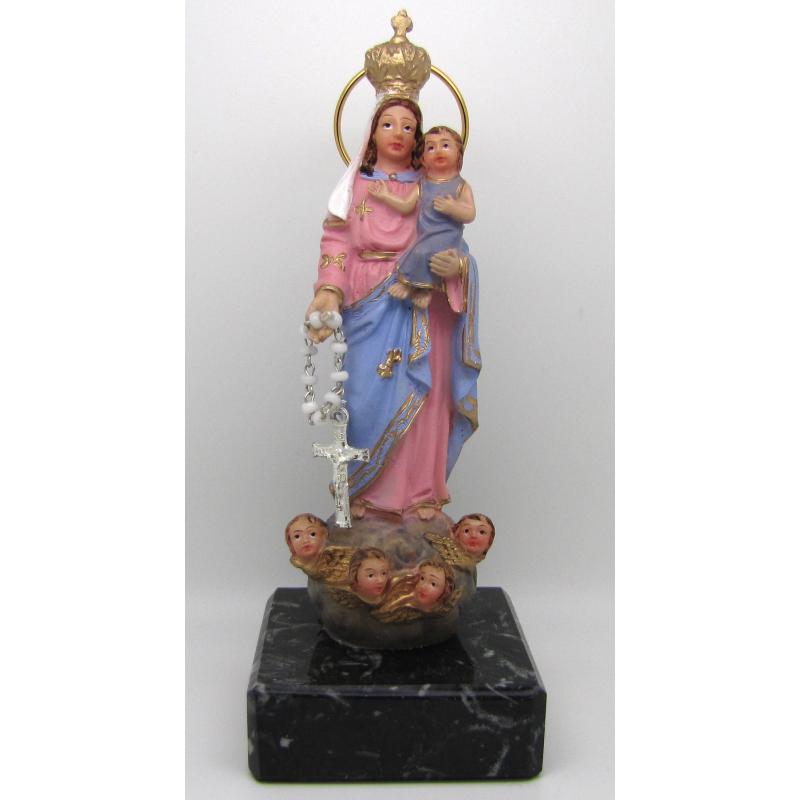 Imagen Rosario 12 cm - Resina (Base Marmol)