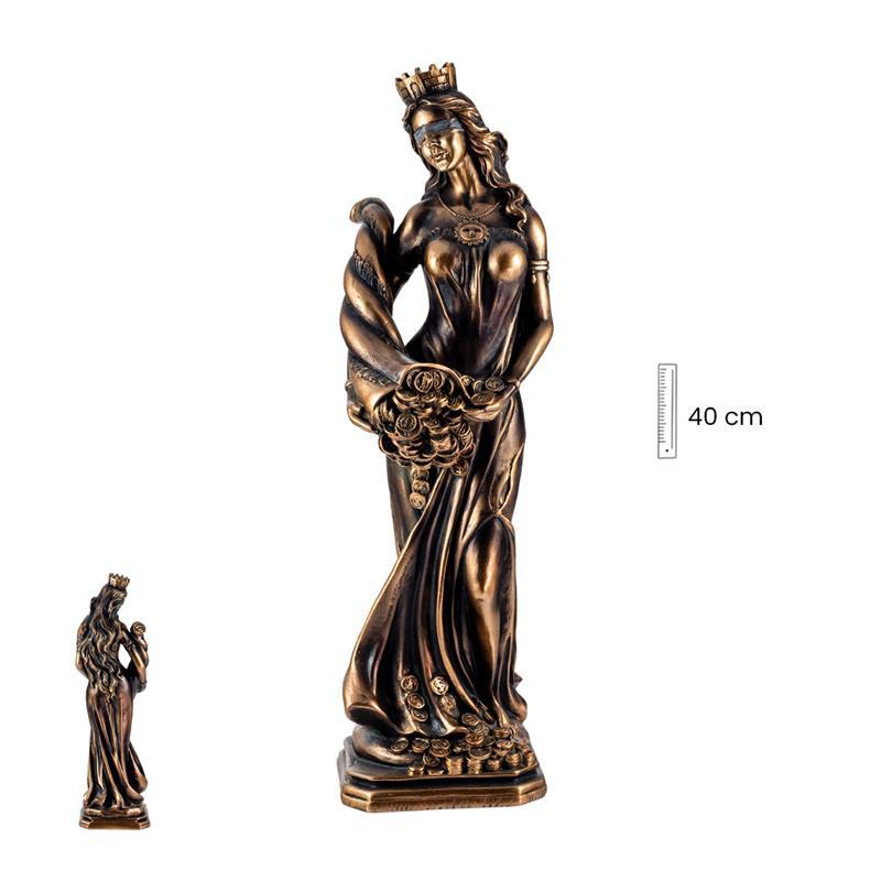Imagen Diosa de la Fortuna 40 cm Dorado Viejo (Resina)