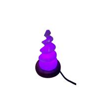Lampara Selenita Espiral usb led multicolor de 10 a 12 cm ap...