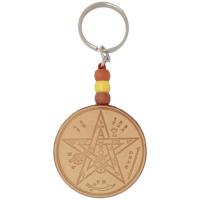 Llavero cuero Tetragramaton 5 cm