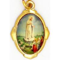 MEDALLA Fatima  2.3 x 1.5 cm aprox. (Ovalada) (sin Estampa)
