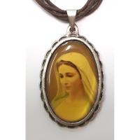MEDALLA c/ Cordon Maria 3.5 x 3 cm aprox. (sin Estampa)