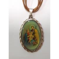 MEDALLA c/ Cordon Sagrada Familia 3.5 x 3 cm aprox. (sin Est...