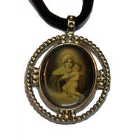MEDALLA c/ Cordon Virgen con Niño Modelo Nº 1  3.5 x 3 cm ...