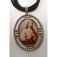 MEDALLA c/ Cordon Sagrado Corazon Modelo Nº 1 3.5 x 3 cm (s...