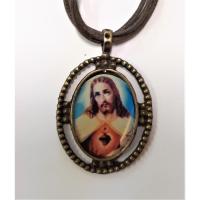 MEDALLA c/ Cordon Sagrado Corazon Modelo Nº 2  3.5 x 3 cm (...