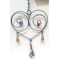 MOVIL Hierro Corazones con Esferas Colores 20 cm aprox. (4 M...