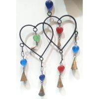 MOVIL Hierro Corazones con Esferas Colores 20 cm aprox. (4 M...