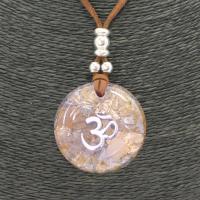 Collar Orgon Om Beige (3,7 cm Ajustable)