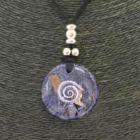Collar Orgon Espiral Negro (3,7 cm Ajustable)