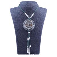 Collar Orgon Arbol de la vida Verde con Abalorios (5,4 cm Aj...