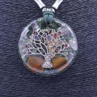 Collar Orgon Arbol de la vida brillantes Verde (5,4 cm Ajust...
