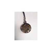 Collar Orgon Tetragramaton Morado (3,2 cm Ajustable)