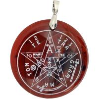 Colgante Geometria Tetragramatron Agata Marron (has)