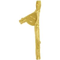 Dije joyeria Eleggua garabato Oro 18k chapado (4,4 cm)