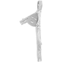 Dije joyeria Eleggua garabato Rodio chapado (4,4 cm)