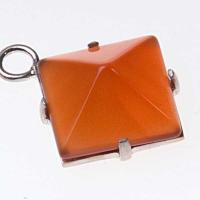 Colgante Piedra Piramide con Engarce y Base Plata Agata 1.2 ...