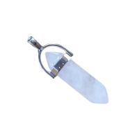 Colgante Piedra Punta Cuarzo Cristal de Roca 4 cm (Engarce F...