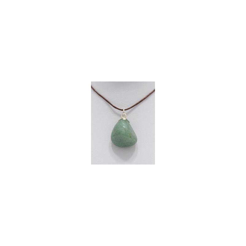 Colgante Piedra Signo VI Virgo - Cuarzo Verde - Engarce Plata 925
